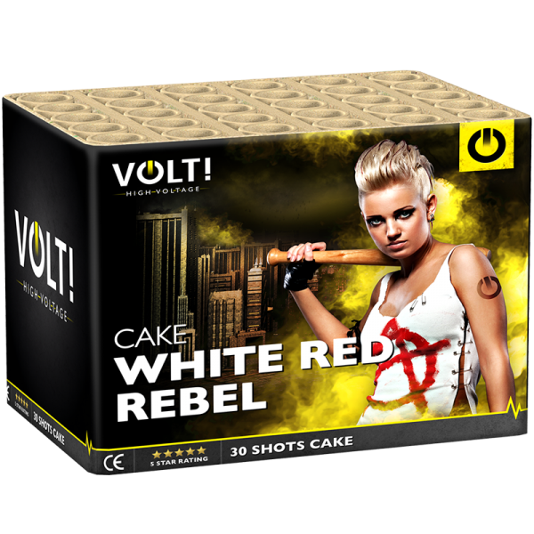 VOLT! White Red Rebel 30 Schots