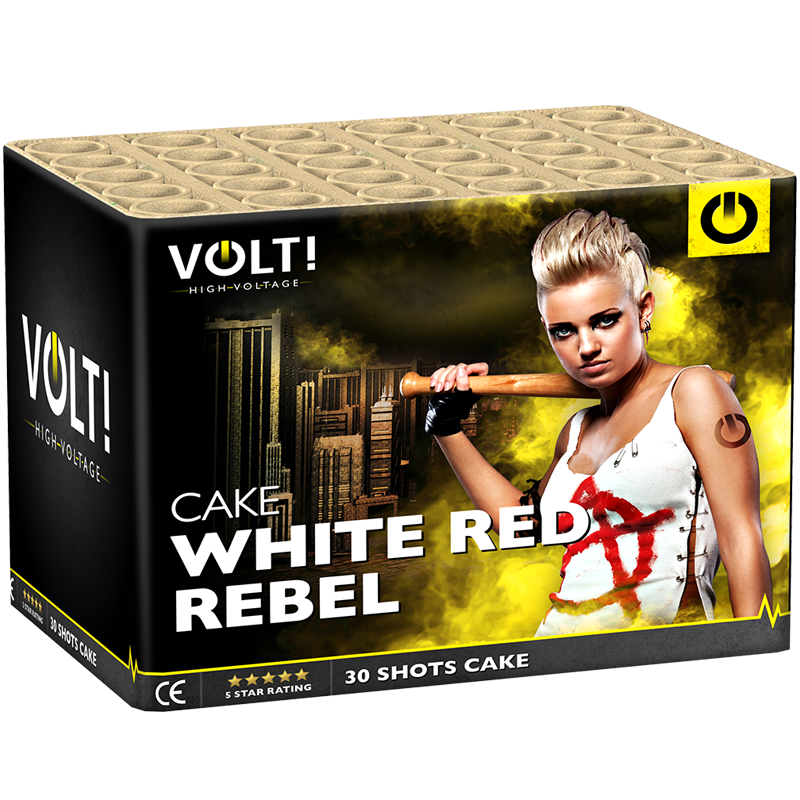 VOLT! White Red Rebel 30 Schuss