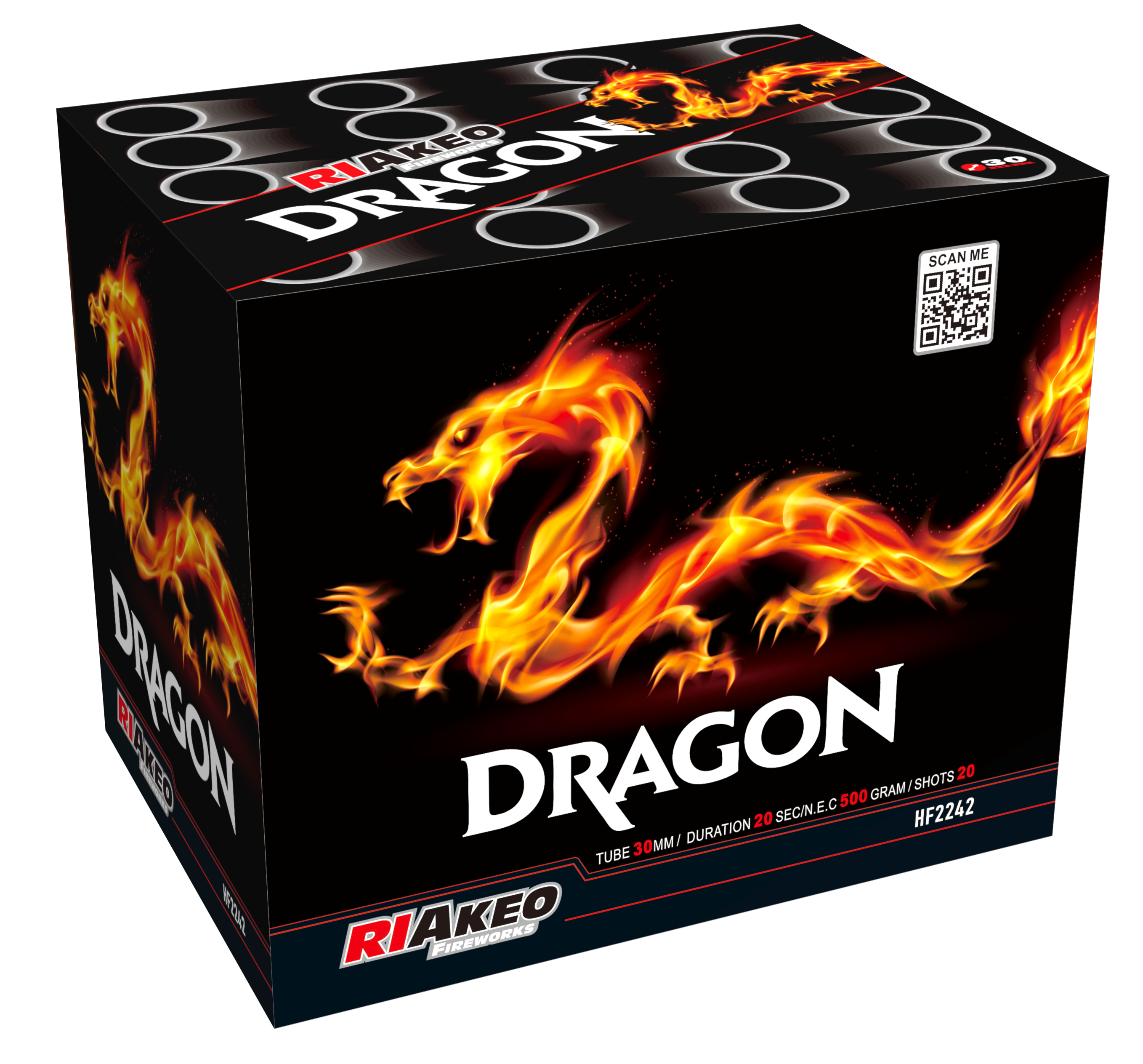 Riakeo Dragon 20 Schots Waaier Batterij