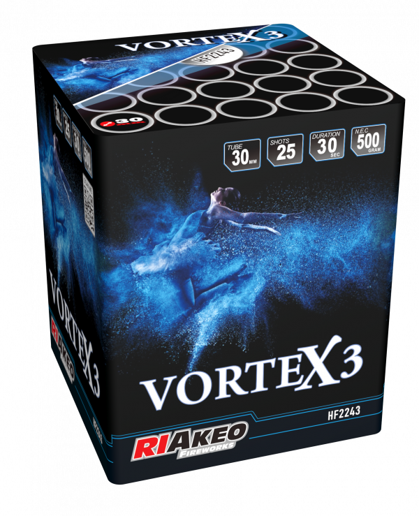 Riakeo Vortex 3 – 25 Schots Batterij