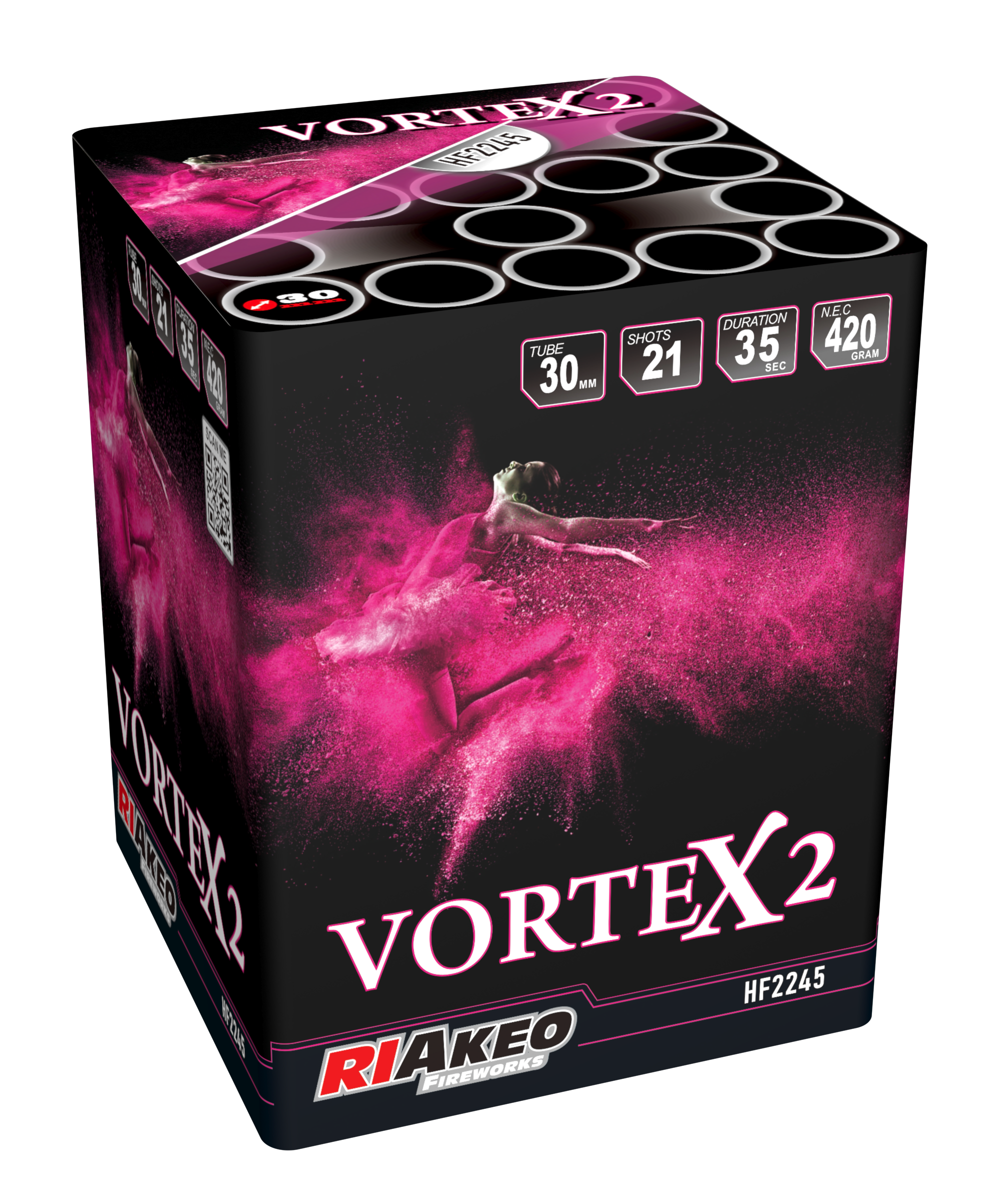 Riakeo Vortex 2 – 21 Schots Batterij